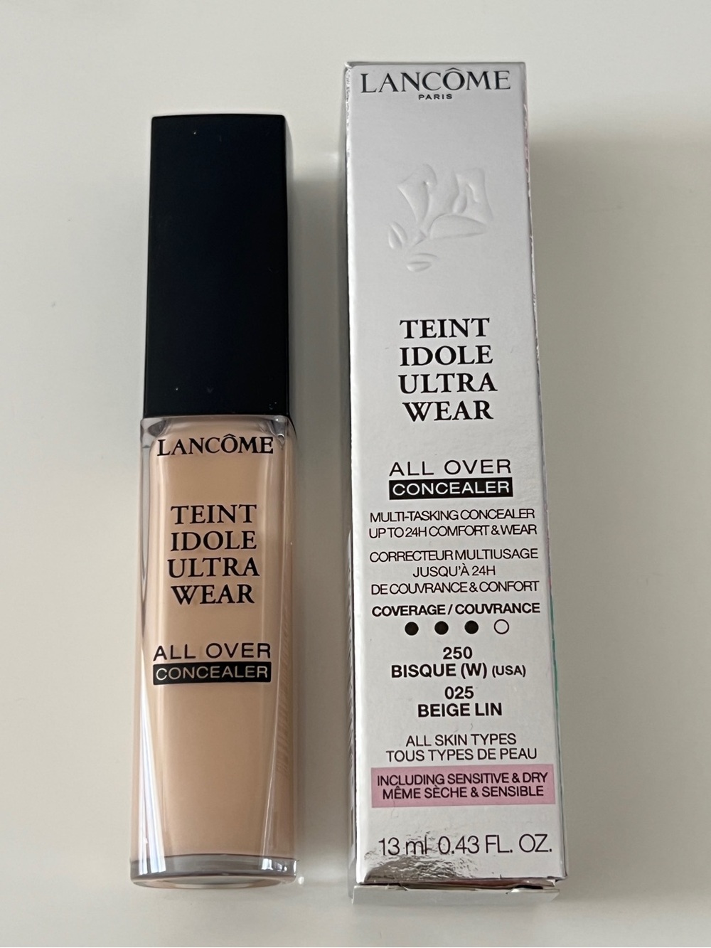 Lancôme Teint Idole Ultra Wear All Over Full Coverage Concealer - 250 Bisque W